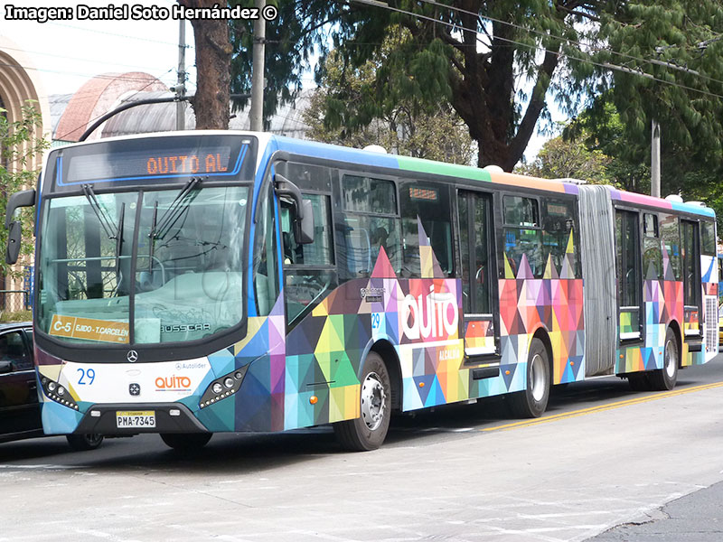 Busscar Urbanuss Pluss / Mercedes Benz O-500MA-2836 / Línea C-5 Terminal Carcelén - Plaza Ejido (Quito - Ecuador)