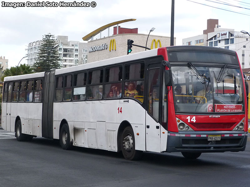 Induscar Caio Millennium / Volvo B-12M / Línea C-3 Terminal Río Coca - Playón de la Marín (Quito - Ecuador)