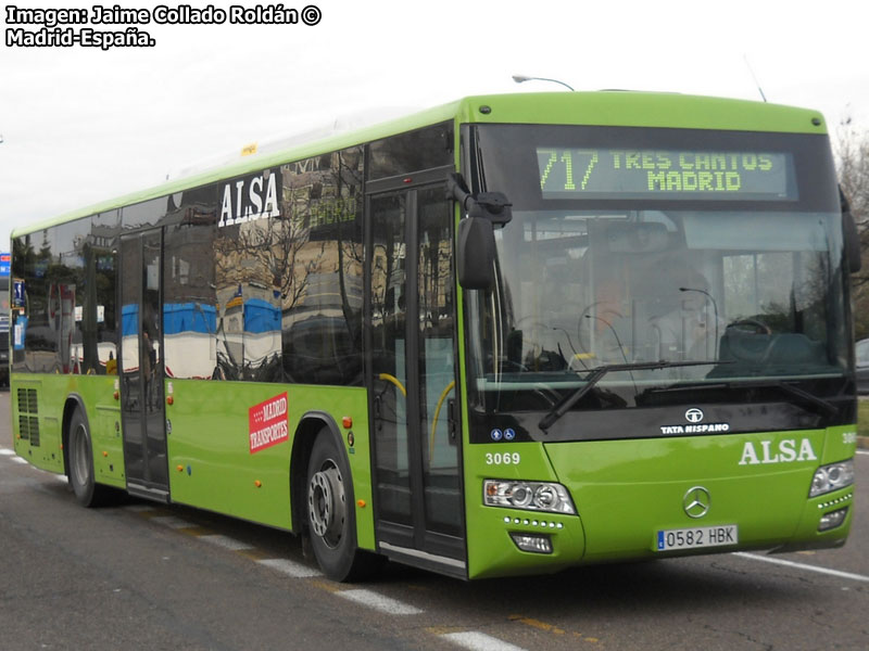 TATA Hispano Intea / Mercedes Benz OC-500LE / Línea N° 717 CRTM Madrid ALSA - Automóviles Luarca S.A. (España)