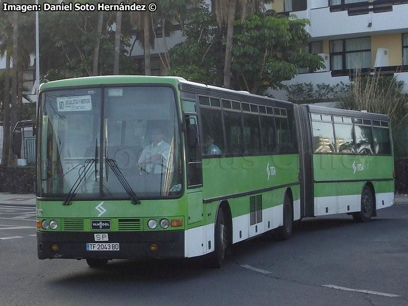 Van Hool Articulado / TITSA Línea N° 467 Las Galletas - Playa de Las Américas (Tenerife - España)