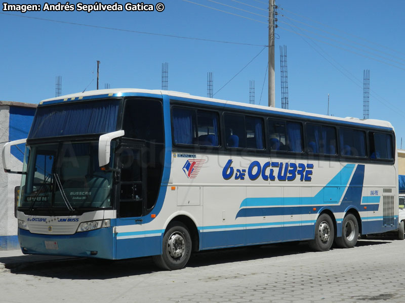 Busscar Jum Buss 380 / Mercedes Benz O-400RSD / Transportes 6 de Octubre (Bolivia)