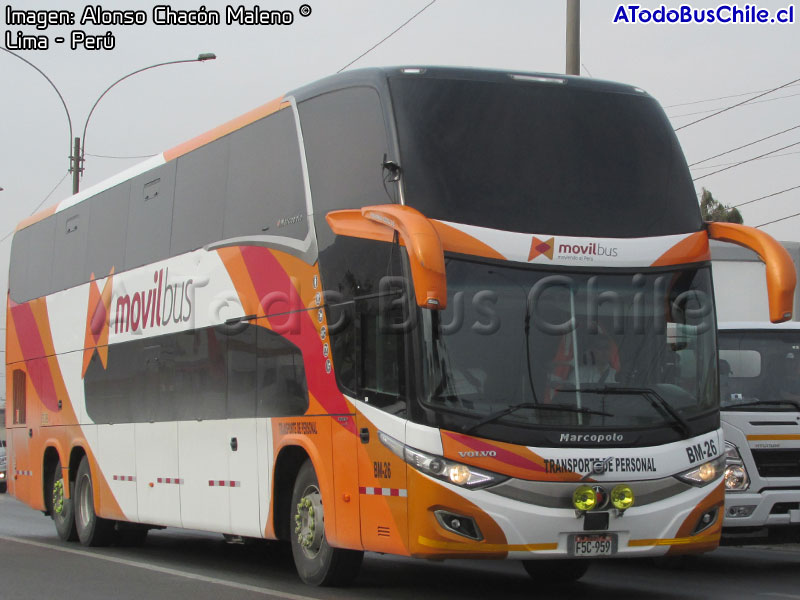 Marcopolo Paradiso New G7 1800DD / Volvo B-450R Euro5 / MovilBus Industrial (Perú)