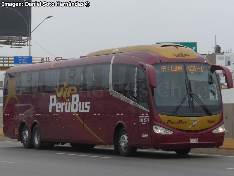 Irizar i6 3.70 / Volvo B-430R / PerúBus Vip Lima - Ica