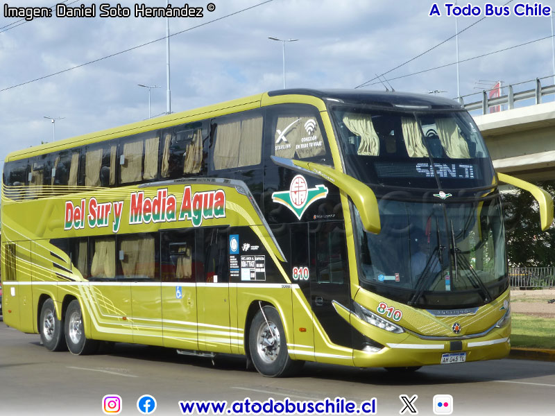 Marcopolo Paradiso G8 1800DD / Scania K-450CB eev5 / Del Sur y Media Agua (Argentina)