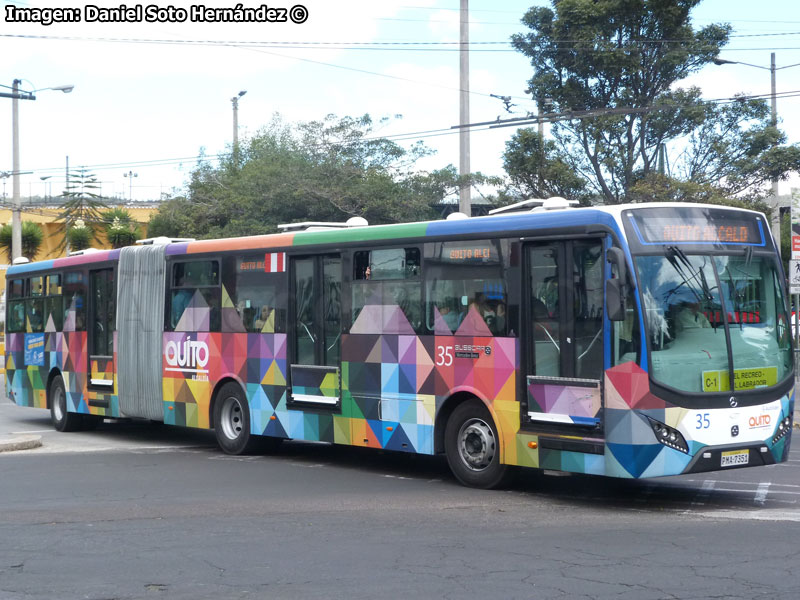 Busscar Urbanuss Pluss / Mercedes Benz O-500MA-2836 / Línea C-1 El Recreo - El Labrador (Quito - Ecuador)