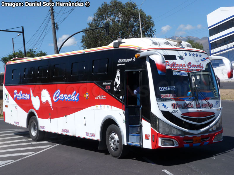 Carrocerías Moncayo Vision 2012 / Hino AK500-1726 / Pullman Carchi (Ecuador)