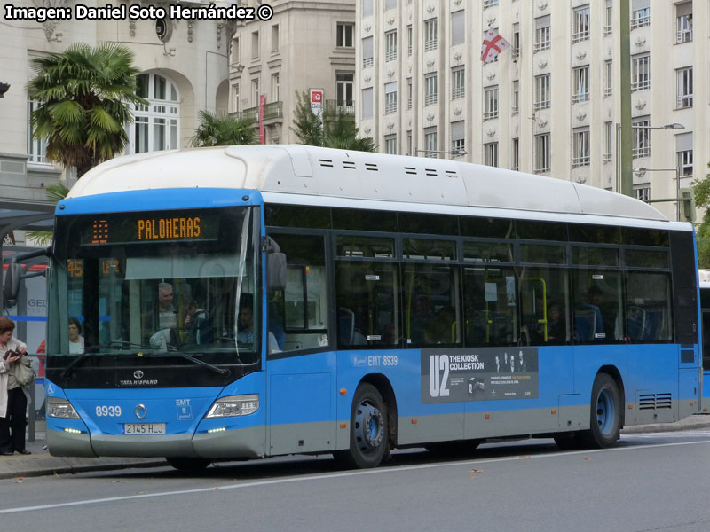 TATA Hispano Habit / Irisbus CityClass GNC Cursor E5 / Línea N° 10 Fuente de Cibeles - Barrio Palomeras EMT Madrid (España)