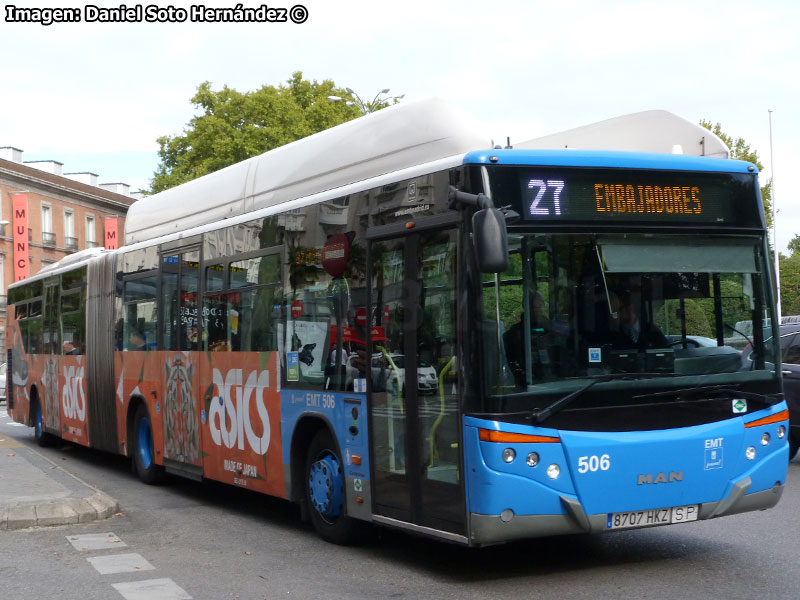 Castrosúa City / MAN NG-313F GNC Euro5 / Línea N° 27 Embajadores - Plaza Castilla EMT Madrid (España)