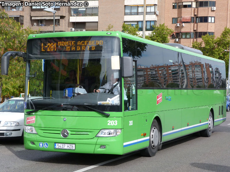 Mercedes Benz Integro BlueTec6 / Línea N° 261 CRTM Madrid (Argabus) (España)