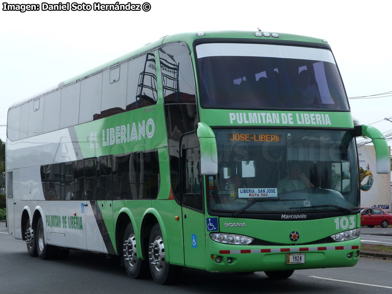 Marcopolo Paradiso G6 1800DD / Scania K-420B 8x2 / Pulmitan de Liberia (Costa Rica)