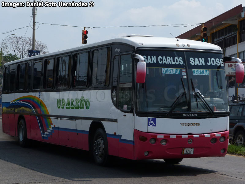 Marcopolo Allegro G6 / Volvo B-7R / Autotransportes Upaleño (Costa Rica)