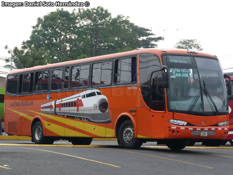 Marcopolo Viaggio G6 1050 / Mercedes Benz O-500RS-1636 / Línea Matina - Bataan (Costa Rica)