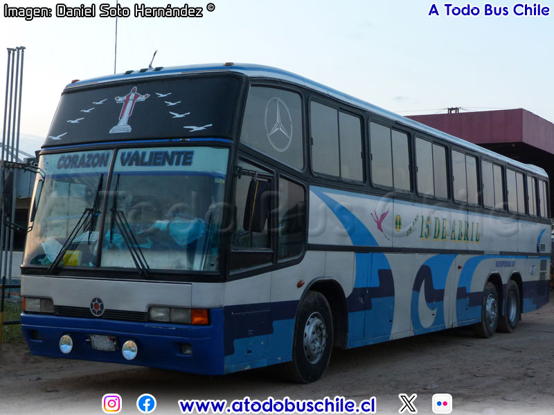 Marcopolo Paradiso GV 1150 / Mercedes Benz O-400RSD / Transportes 15 de Abril (Bolivia)