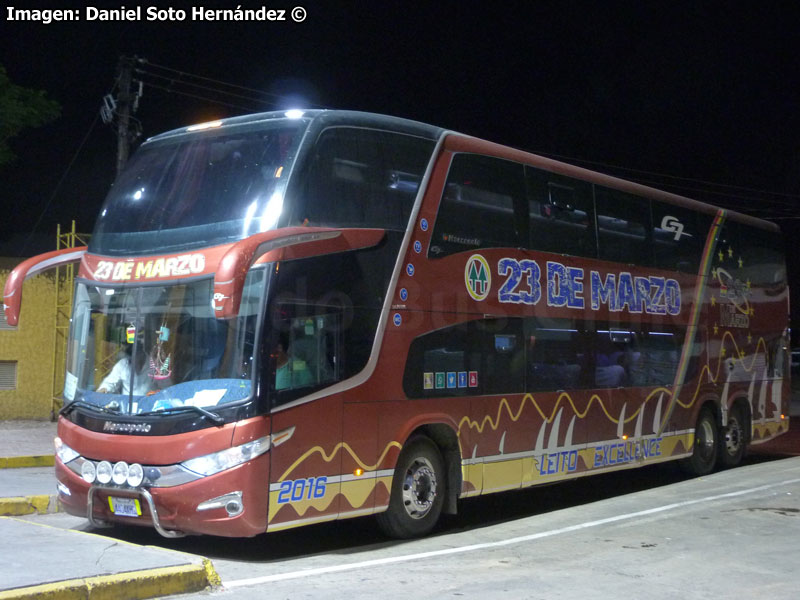 Marcopolo Paradiso G7 1800DD / Scania K-410B / Cooperativa 23 de Marzo (Bolivia)