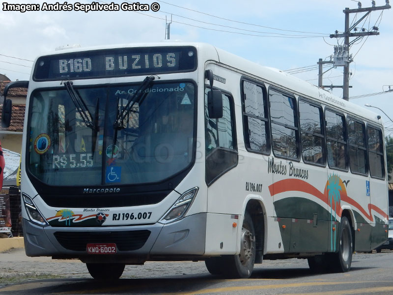 Marcopolo Torino / Mercedes Benz OF-1721 BlueTec5 / Viação Montes Brancos Línea B-160 Búzios - Cabo Frío (Río de Janeiro - Brasil)