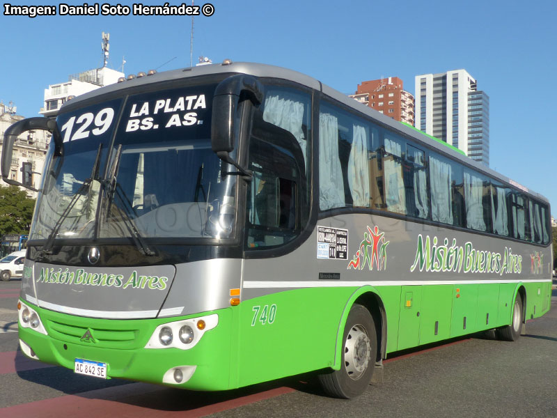 Saldivia Aries 325 / Mercedes Benz O-500M-1826 BlueTec5 / Línea N° 129 Buenos Aires - La Plata (Argentina)