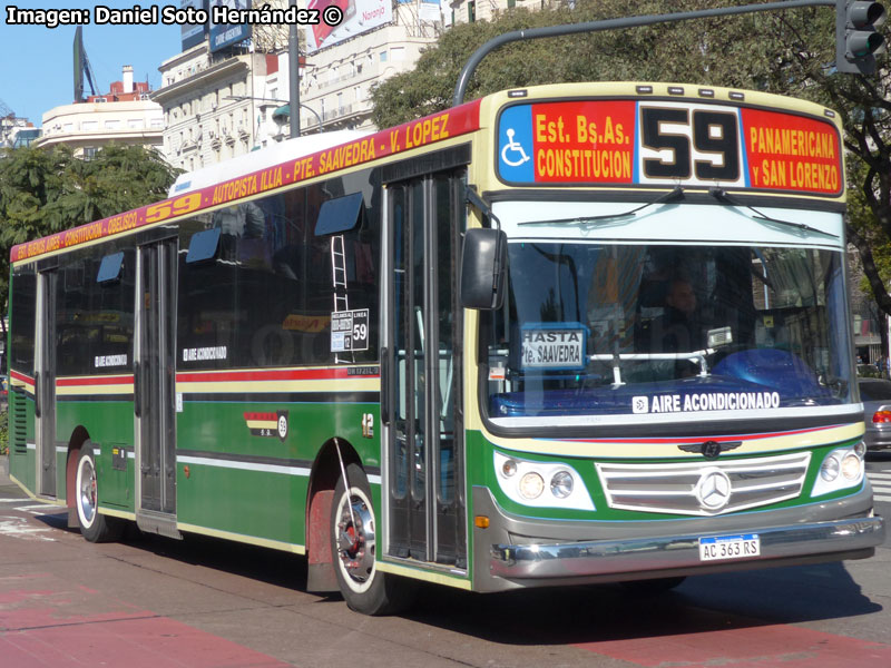 Carrocerías La Favorita / Mercedes Benz OH-1718L-SB BlueTec5 / Línea Nº 59 Estación Buenos Aires - San Lorenzo (Buenos Aires - Argentina)