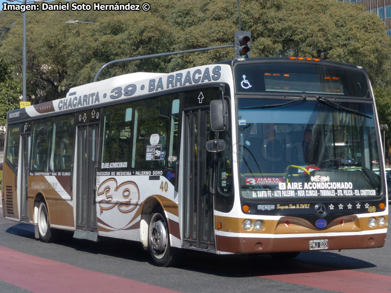 NuovoBus Menghi / Mercedes Benz OH-1618L-SB / Línea Nº 39 Barracas - Chacarita (Buenos Aires - Argentina)