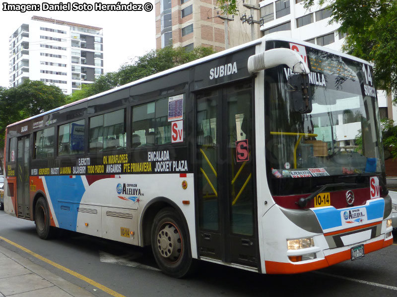 Golden Dragon XML6125J33C GNV / Corporación Aleluya S.A.C. Línea Ventanilla - Santiago de Surco (Lima - Perú)