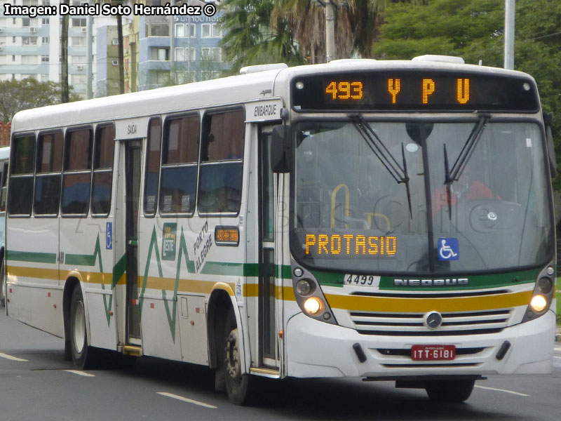 Neobus Mega / Mercedes Benz OF-1418 / Línea N° 493 Jardim Ypu - Terminal Mercado Porto Alegre (Río Grande do Sul - Brasil)