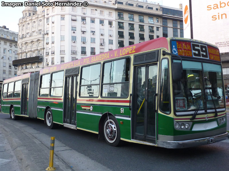 Metalpar Iguazú / Mercedes Benz O-500UA-2836 / Línea N° 59 Estación Buenos Aires - Vicente López (Buenos Aires - Argentina)