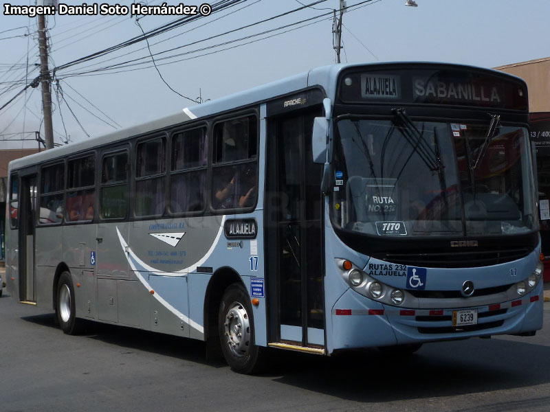 Induscar Caio Apache Vip / Mercedes Benz OF-1722 / COOPETRANSASI R.L. (Costa Rica)