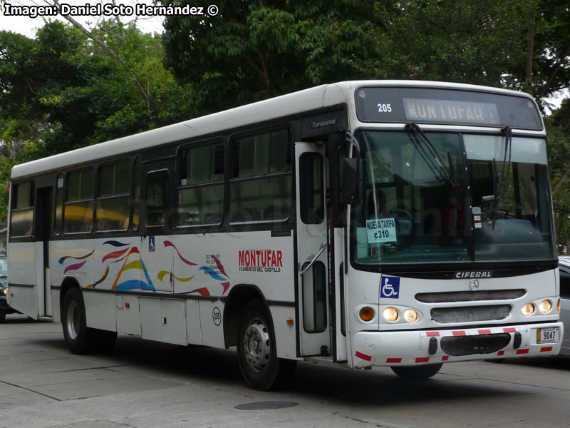 Ciferal Turquesa / Mercedes Benz OF-1721 / Consorcio Operativo del Este S.A. (Costa Rica)