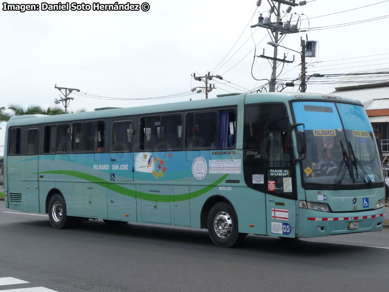 Busscar El Buss 340 / Mercedes Benz O-500RS-1836 / Autotransportes Palmares S.A. (Costa Rica)