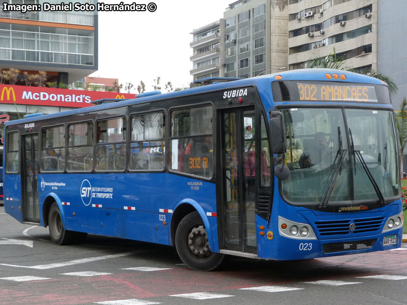 Modasa Titán / Volksbus 17-210OD / Línea N° 302 Amancaes - José Pardo SIT Lima (Perú)