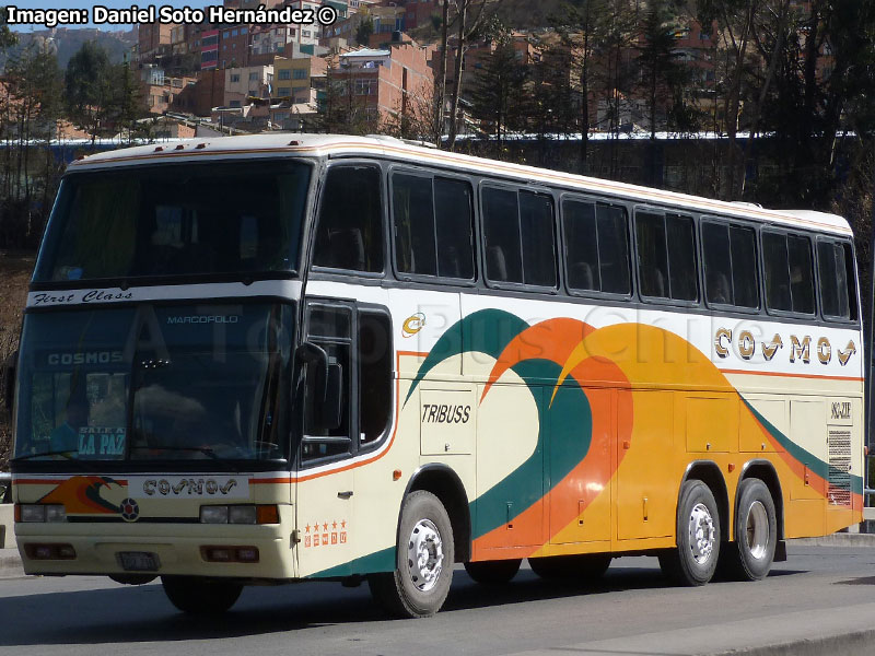 Marcopolo Paradiso GV 1450LD / Mercedes Benz O-400RSD / Transportes Cosmos (Bolivia)