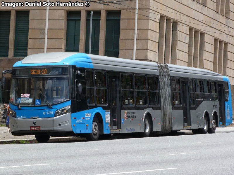 Induscar Caio Millennium BRT / Mercedes Benz O-500UDA-3736 BlueTec5 / Línea N° 5630 São Paulo (Brasil)