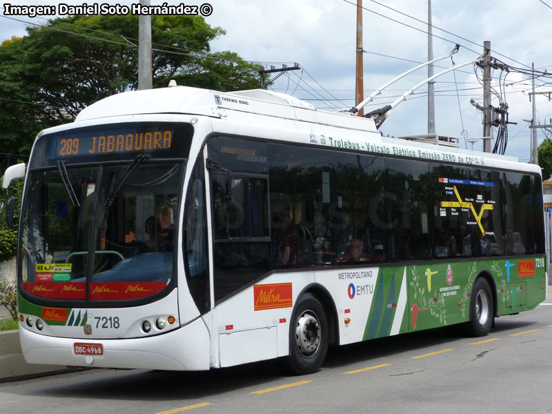 Busscar Urbanuss Pluss LF / HVR Trolebus / Línea N° 289 Jabaquara - Piraporinha EMTU (São Paulo - Brasil)