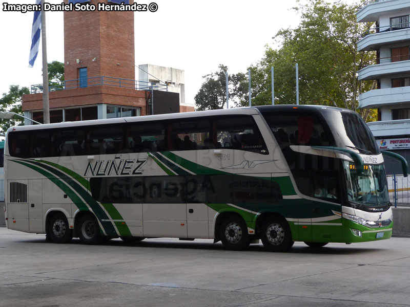 Marcopolo Paradiso G7 1800DD / Volvo B-430R 8x2 / Empresa Núñez (Uruguay)