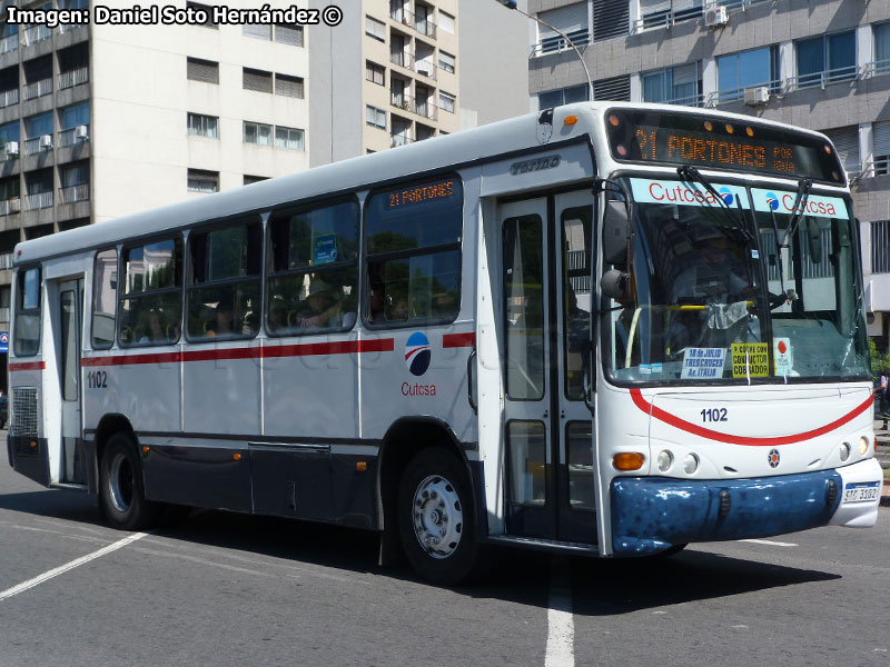 Marcopolo Torino G6 / Mercedes Benz OH-1621L / CUTCSA Línea N° 21 Plaza Independencia - Shopping Portones STM Montevideo (Uruguay)