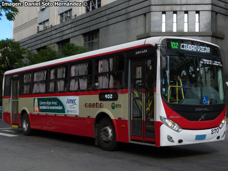Comil Svelto / Volvo B-240R Euro5 / COETC Línea N° 402 Barrio Malvín - Ciudad Vieja STM Montevideo (Uruguay)