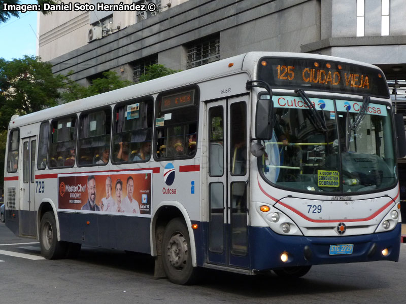 Marcopolo Torino G6 / Mercedes Benz OH-1621L / CUTCSA Línea N° 125 Ciudad Vieja - Villa del Cerro STM Montevideo (Uruguay)