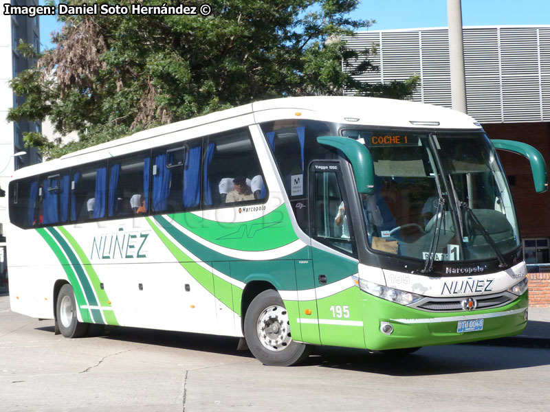 Marcopolo Viaggio G7 1050 / Volvo B-340R Euro5 / Empresa Núñez (Uruguay)