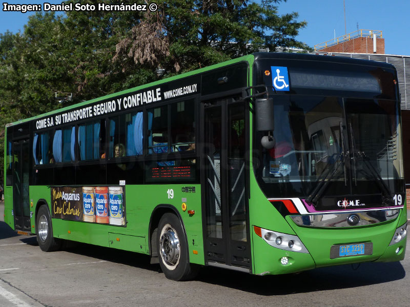 Yutong ZK6116HGA / COME S.A. Línea N° 538 Ciudadela - Buceo STM Montevideo (Uruguay)