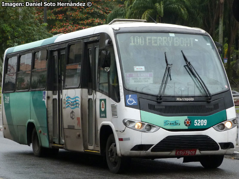 Marcopolo Senior / Mercedes Benz LO-915 / Línea N° 100 Santos (São Paulo - Brasil)