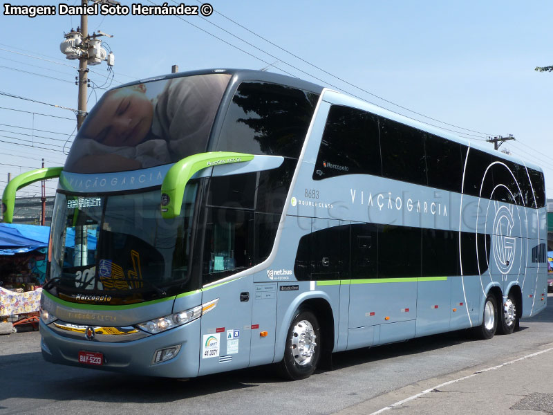 Marcopolo Paradiso G7 1800DD / Mercedes Benz O-500RSD-2436 BlueTec5 / Viação García (Paraná - Brasil)