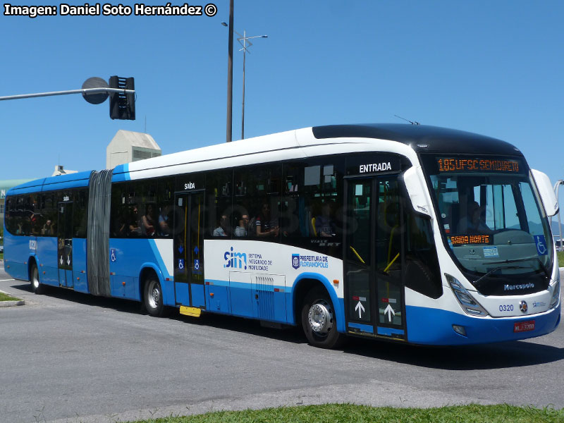 Marcopolo Viale BRT / Volvo B-340M Euro5 / Línea N° 185 TICEN - UFSC Directo SIM Florianópolis (Santa Catarina - Brasil)