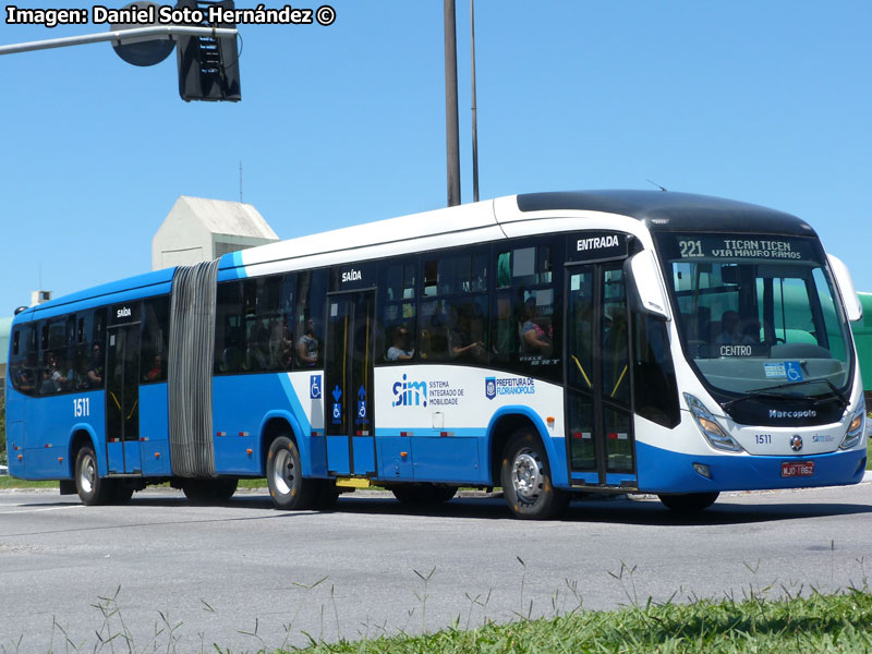 Marcopolo Viale BRT / Volvo B-340M Euro5 / Línea N° 221 TICEN - TICAN Vía Mauro Ramos SIM Florianópolis (Santa Catarina - Brasil)
