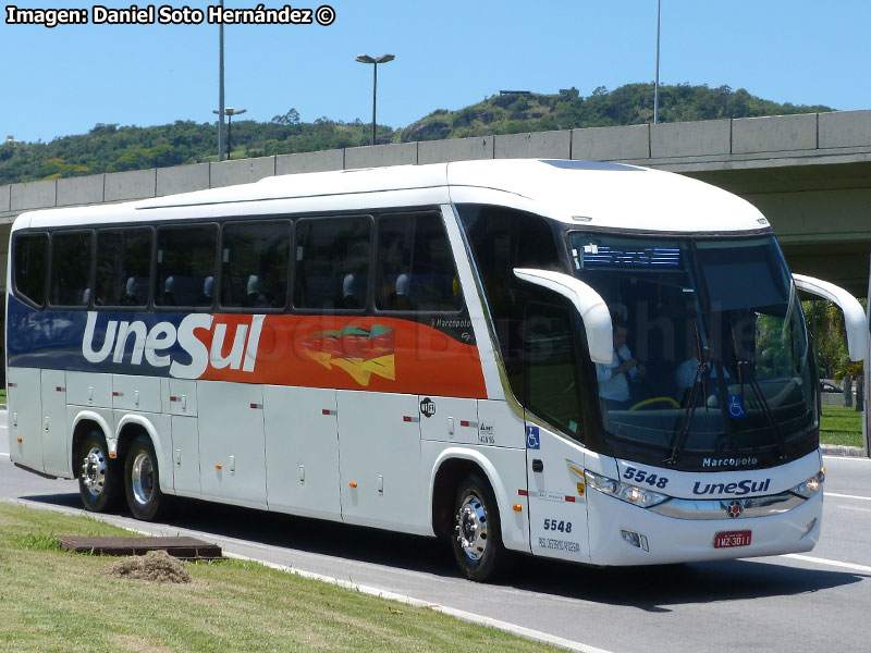 Marcopolo Paradiso G7 1350 / Mercedes Benz O-500RSD-2436 BlueTec5 / UneSul de Transportes Ltda. (Río Grande do Sul - Brasil)