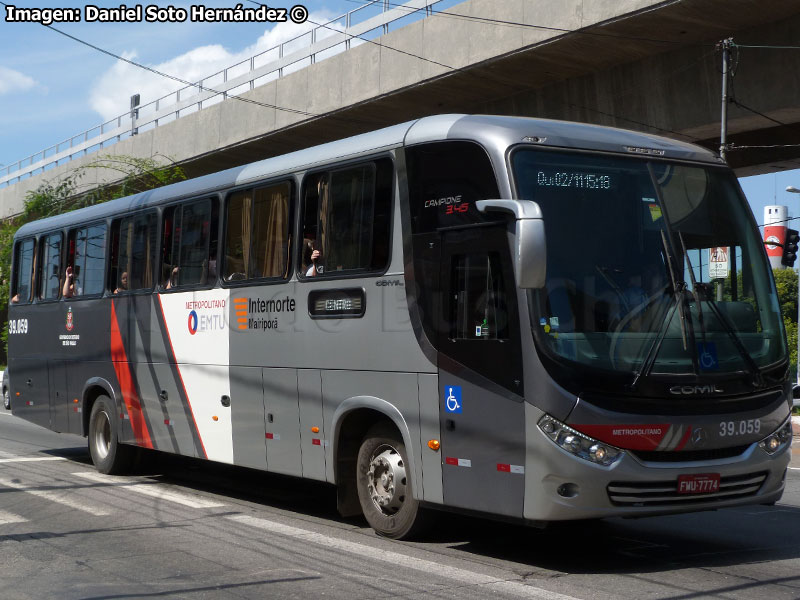 Comil Campione 3.45 / Mercedes Benz OF-1724L BlueTec5 / EMTU Línea Mairiporã - Rodoviária Tietê (São Paulo - Brasil)