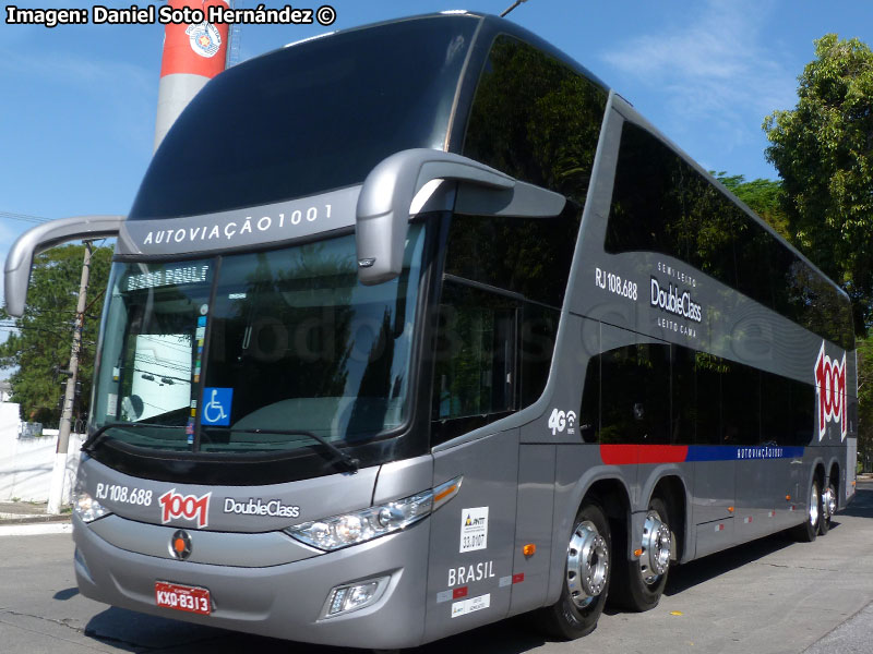 Marcopolo Paradiso G7 1800DD / Scania K-440B 8x2 eev5 / Auto Viação 1001 (Río de Janeiro - Brasil)