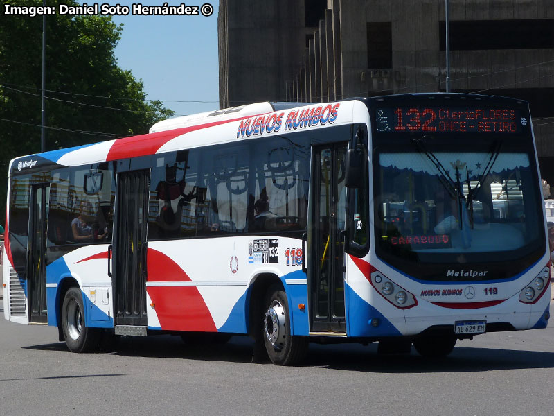 Metalpar Iguazú / Mercedes Benz OH-1721L-SB BlueTec5 / Línea N° 132 Retiro - Flores (Buenos Aires - Argentina)