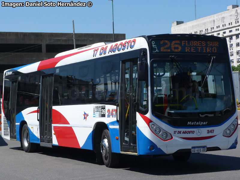 Metalpar Iguazú / Mercedes Benz OH-1721L-SB BlueTec5 / Línea N° 26 Retiro - Flores Sur (Buenos Aires - Argentina)