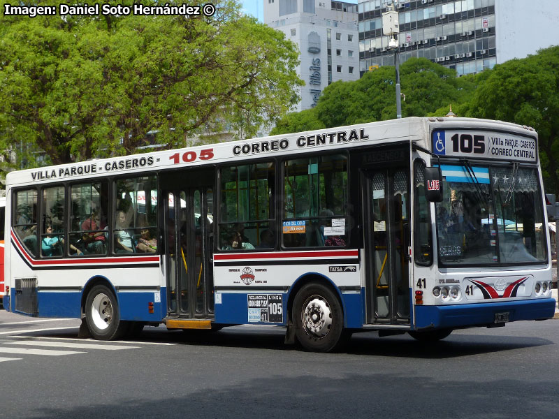 TATSA Puma D-9.5 / Línea N° 105 Puerto Madero - Villa Devoto (Buenos Aires - Argentina)