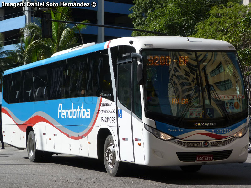 Marcopolo Audace 800 / Mercedes Benz OF-1721L BlueTec5 / Viação Pendotiba (Río de Janeiro- Brasil)