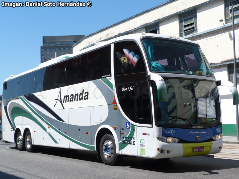 Marcopolo Paradiso G6 1550LD / Scania K-380B / Amanda Locadora de Veículos Ltda. (Goiás - Brasil)